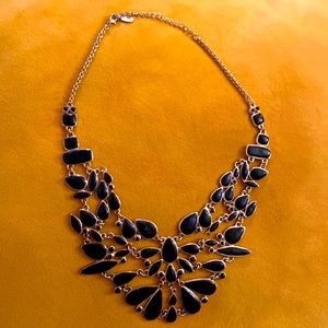 Black and Gold Statement Necklace